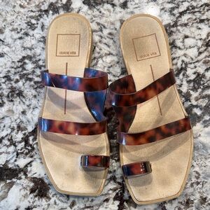 Dolce Vita Women's Brown and Blue Sandals